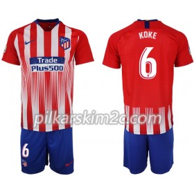 Koszulka Atlético Madryt KOKE 6 Dziecięca Główna 2018-2019 - Koszulki Piłkarskie